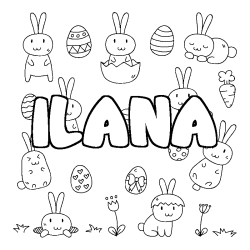 ILANA - Easter background coloring