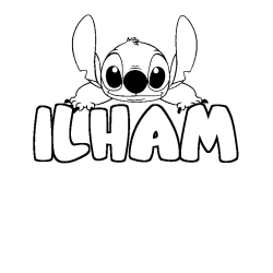 ILHAM - Stitch background coloring