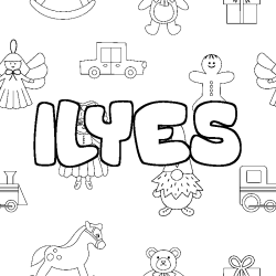 ILYES - Toys background coloring