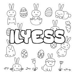 ILYESS - Easter background coloring