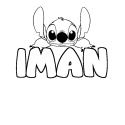 IMAN - Stitch background coloring