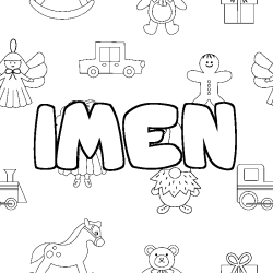 IMEN - Toys background coloring
