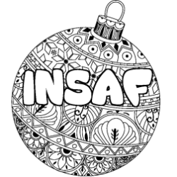 INSAF - Christmas tree bulb background coloring