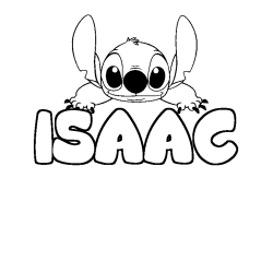 ISAAC - Stitch background coloring