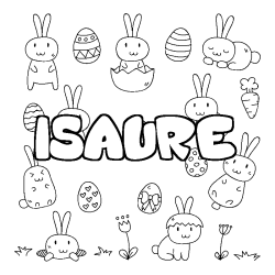 ISAURE - Easter background coloring