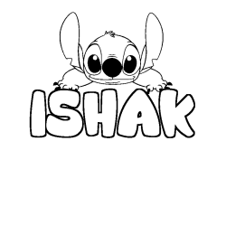 ISHAK - Stitch background coloring