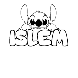 ISLEM - Stitch background coloring