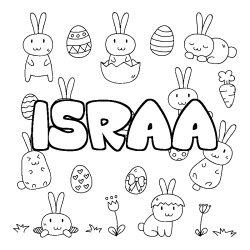 ISRAA - Easter background coloring