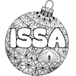 ISSA - Christmas tree bulb background coloring