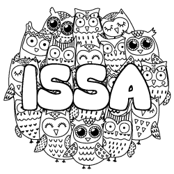 ISSA - Owls background coloring