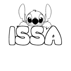 ISSA - Stitch background coloring