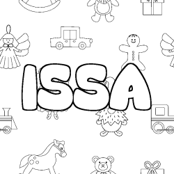 ISSA - Toys background coloring