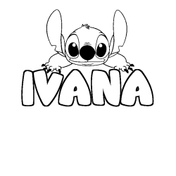 IVANA - Stitch background coloring