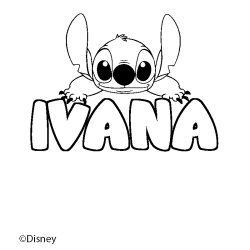 IVANA - Stitch background coloring