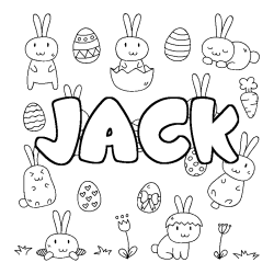 JACK - Easter background coloring