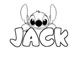 JACK - Stitch background coloring