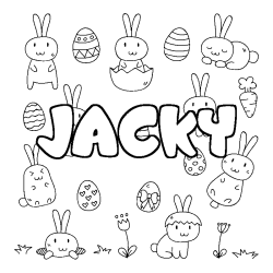 JACKY - Easter background coloring