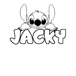 JACKY - Stitch background coloring