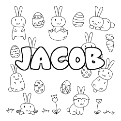 JACOB - Easter background coloring