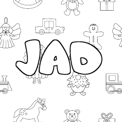 JAD - Toys background coloring