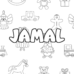 JAMAL - Toys background coloring