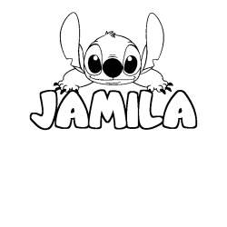 JAMILA - Stitch background coloring