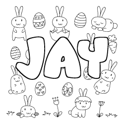 JAY - Easter background coloring
