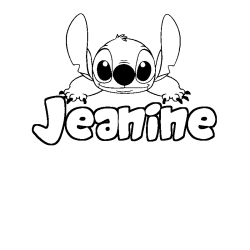 Jeanine - Stitch background coloring