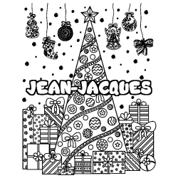 JEAN-JACQUES - Christmas tree and presents background coloring