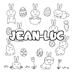 JEAN-LUC - Easter background coloring