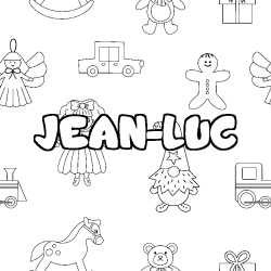 JEAN-LUC - Toys background coloring