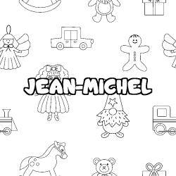 JEAN-MICHEL - Toys background coloring