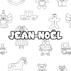 JEAN-NO&Euml;L - Toys background coloring