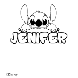 JENIFER - Stitch background coloring