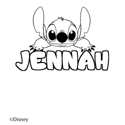 JENNAH - Stitch background coloring