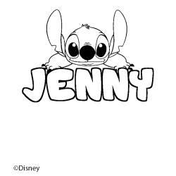 JENNY - Stitch background coloring