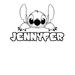 JENNYFER - Stitch background coloring