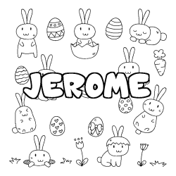 JEROME - Easter background coloring