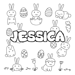 JESSICA - Easter background coloring