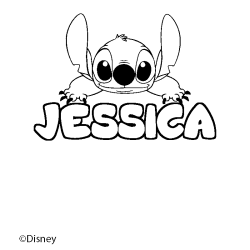 JESSICA - Stitch background coloring