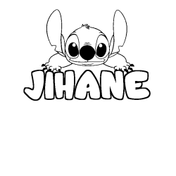 JIHANE - Stitch background coloring