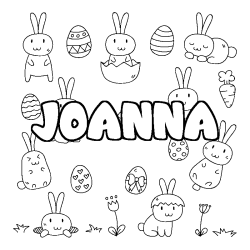 JOANNA - Easter background coloring