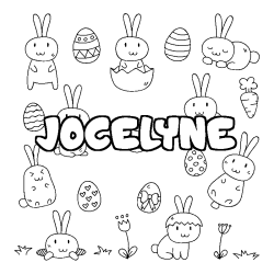 JOCELYNE - Easter background coloring