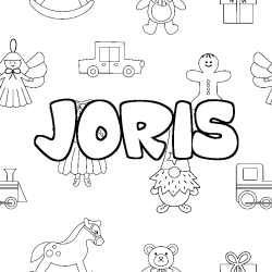 JORIS - Toys background coloring
