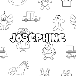 JOS&Eacute;PHINE - Toys background coloring