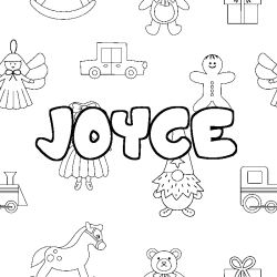 JOYCE - Toys background coloring