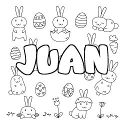JUAN - Easter background coloring