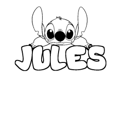 JULES - Stitch background coloring