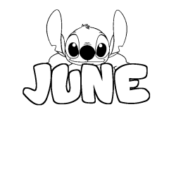 JUNE - Stitch background coloring