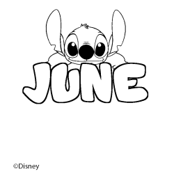 JUNE - Stitch background coloring